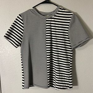 Short sleeve striped tee